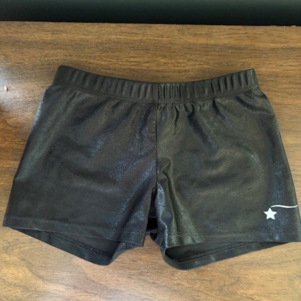 Destria Black Shimmer Performance Shorts Size L